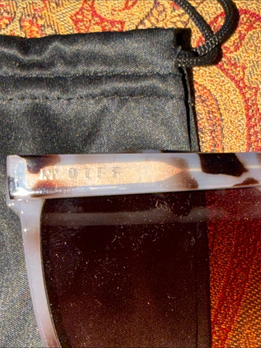 Women's Pink Tortoiseshell Square Sunglasses LT DIFF NEW BELLA - Picture 10 of 16